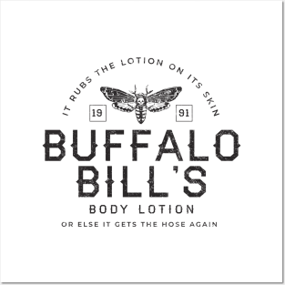 Buffalo Bill's Body Lotion Est. 1991 - modern vintage logo Posters and Art